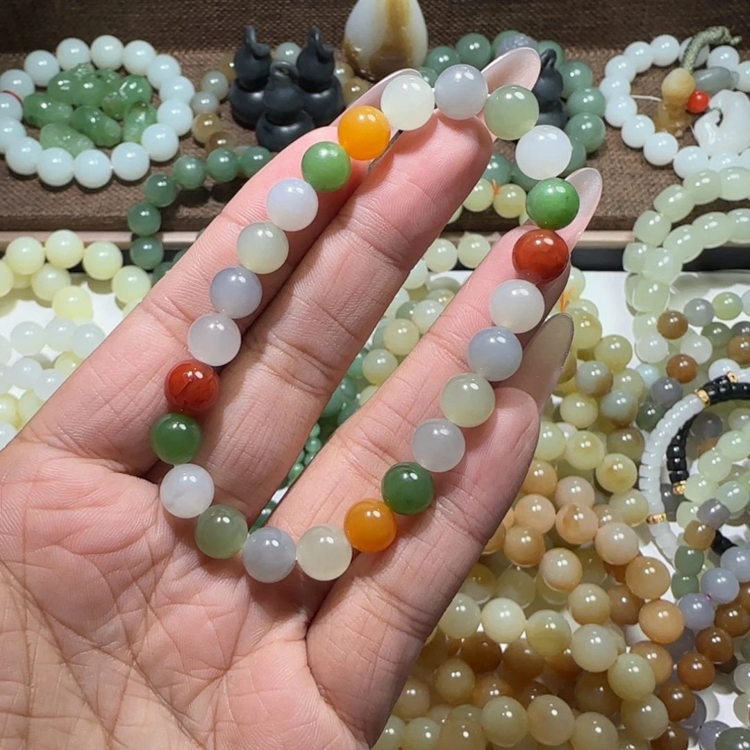 和田玉未镶嵌手链