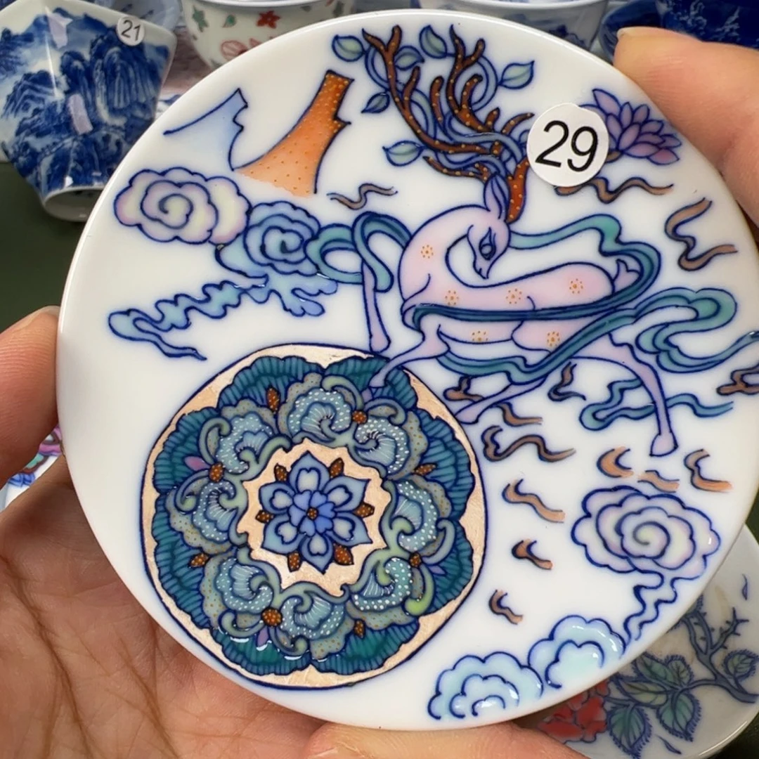 陶瓷景德镇纯手工纯手绘茶具木木29