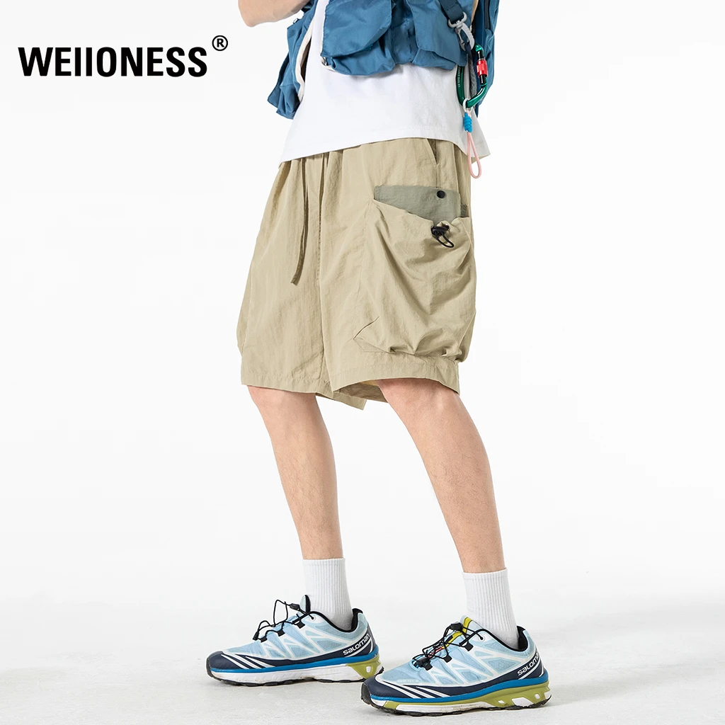WEIIONESS休闲短裤男款夏季宽松阔腿工装直筒中裤百搭高级感男装