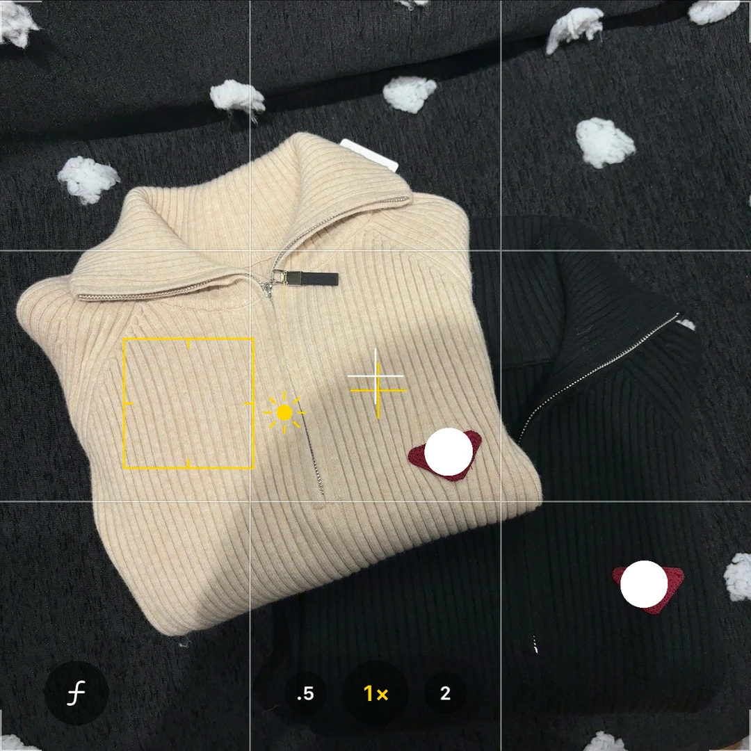 新疆包邮“浅雪山茶”MY5168#半拉链毛衣（衣长56）