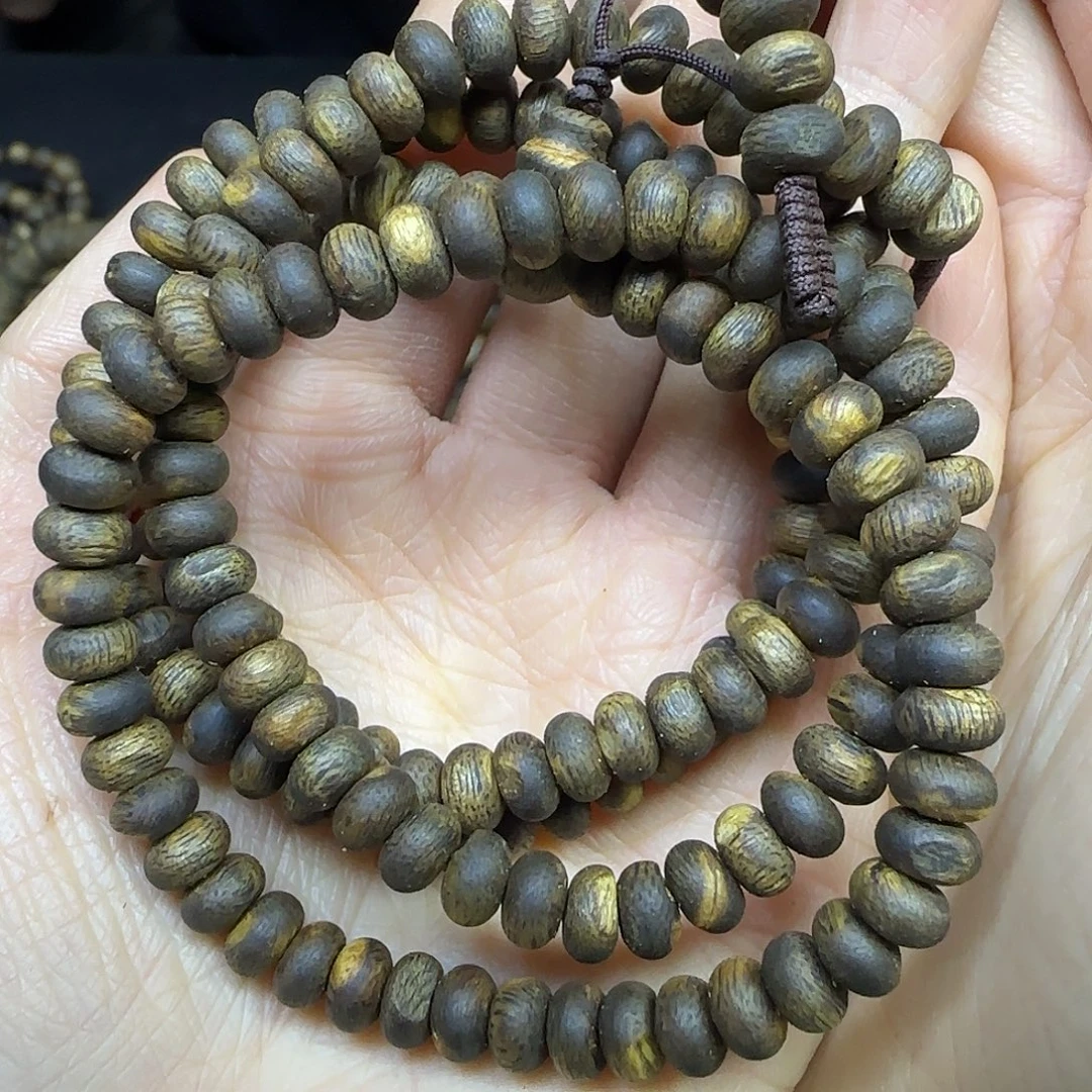 沉香碎屑沉香+沉水算盘珠多圈19克加