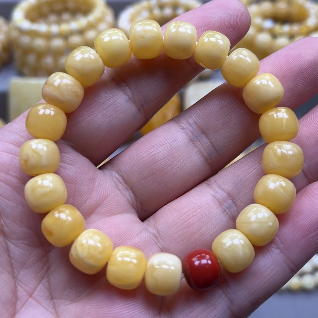 琥珀未镶嵌手链手串