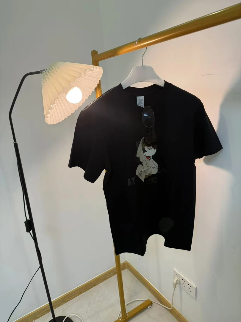 T恤百搭半袖夏季时尚黑色短袖男女风圆领宽松黑卡休闲洋气衣服女