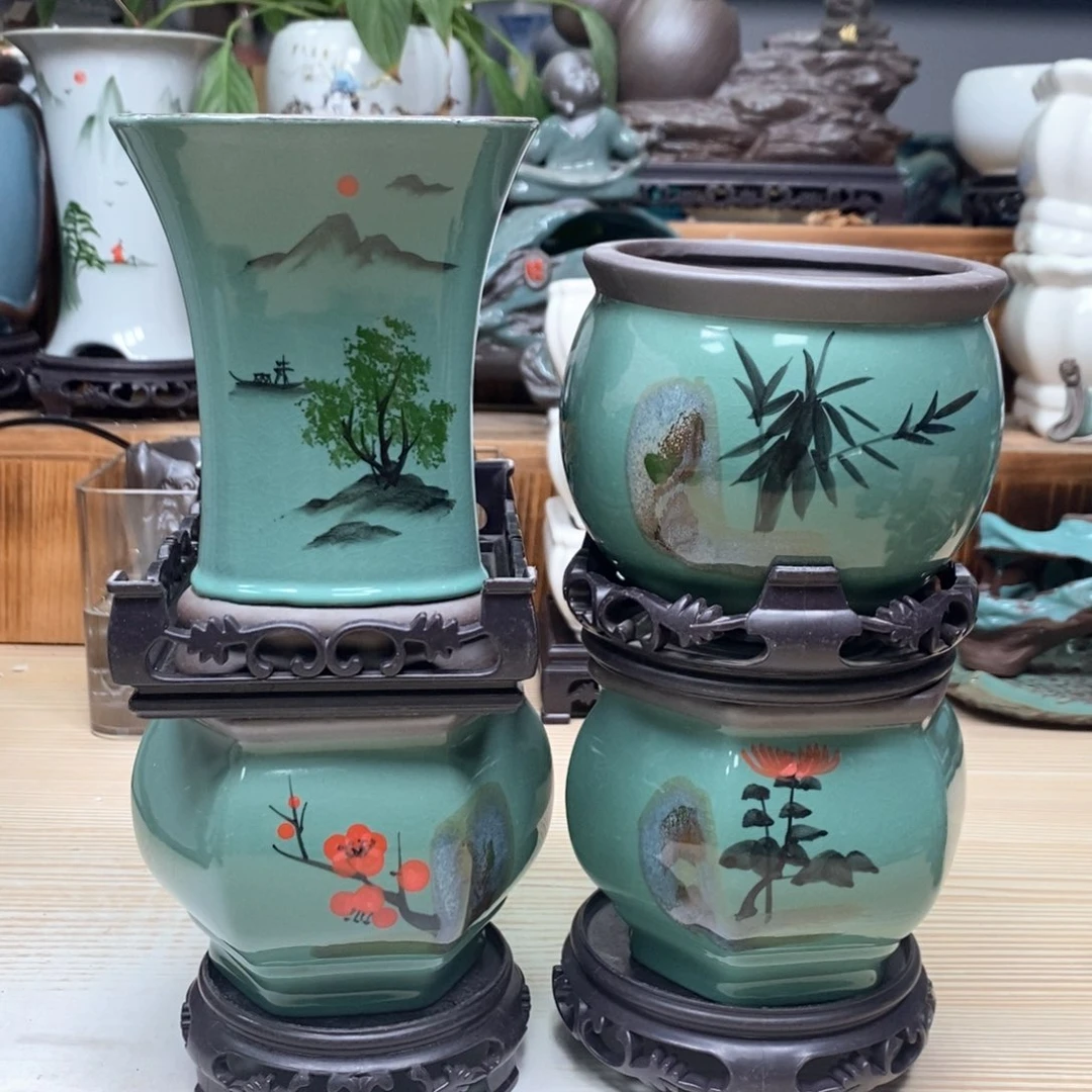 花盆紫砂陶瓷艺术花盆陶瓷