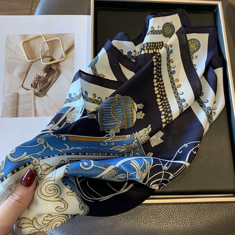 氛围感高级气质时尚丝巾7011款