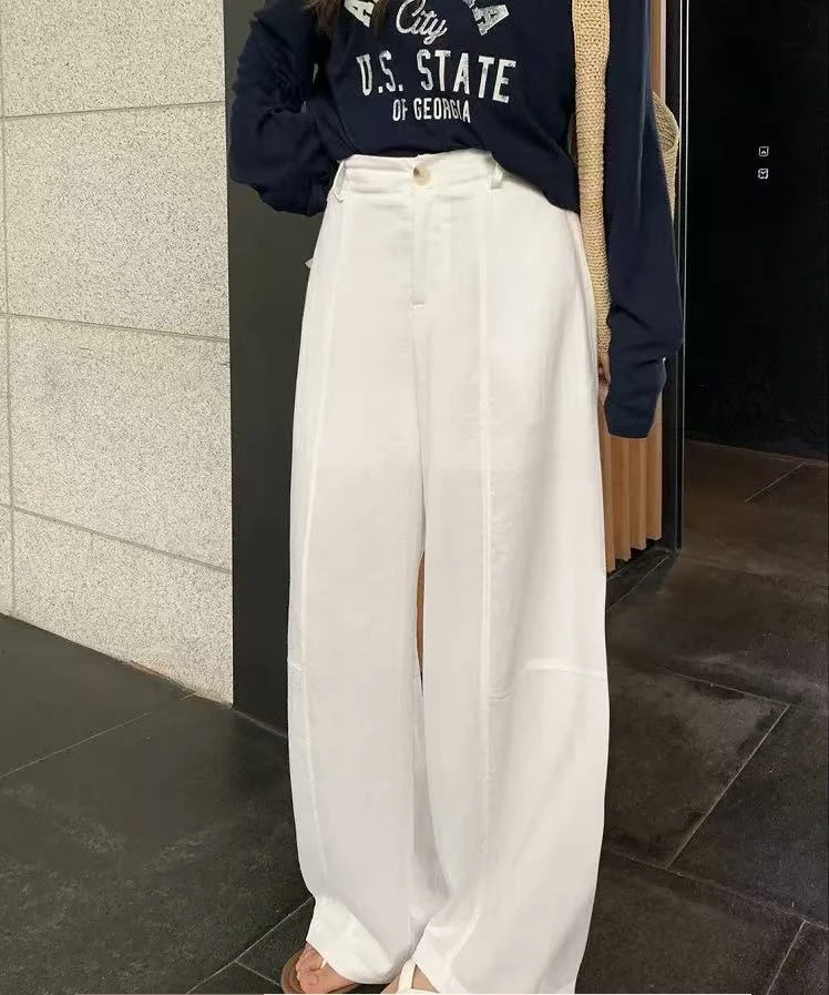 2025年秋季新款时尚休闲百搭九分直筒休闲裤98010