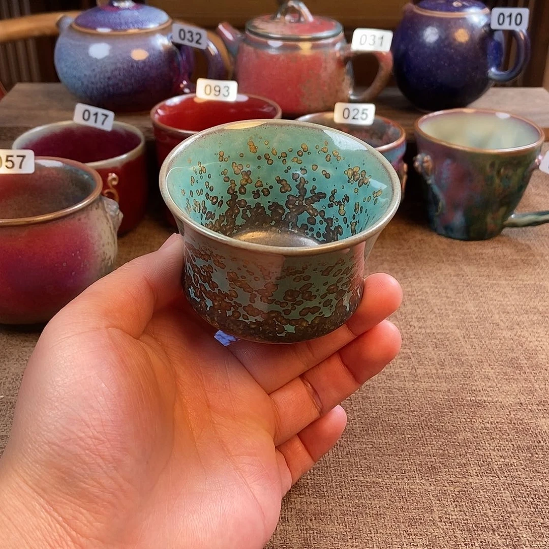 摆件钧瓷主人杯杯杯