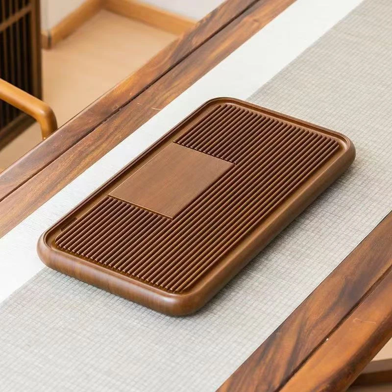 玲珑花梨木60*32整块实木茶盘家用泡茶台排水