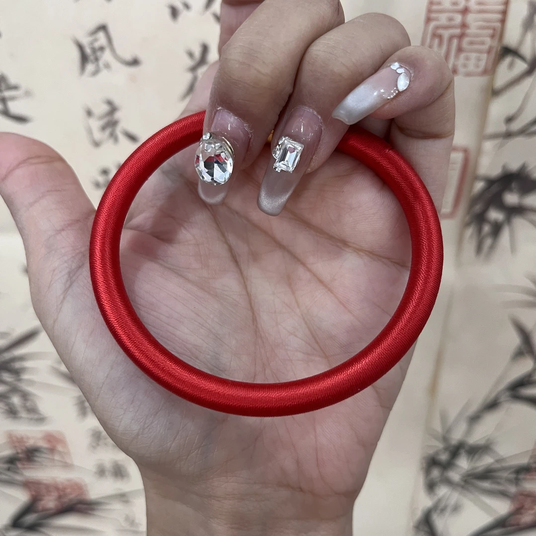 含辰砂工艺品【主播专属】本命年情侣纯红绳手链