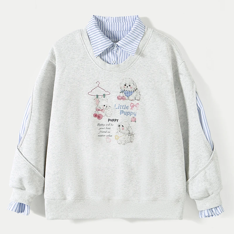 《童装品牌断码清仓直播》25863女童卫衣2025秋季新款