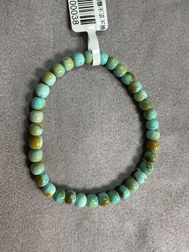 原矿绿松石彩色单圈