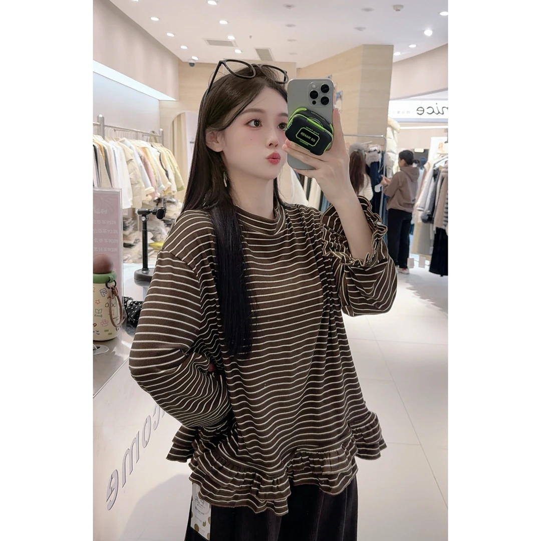 88086条纹（德绒）大T恤