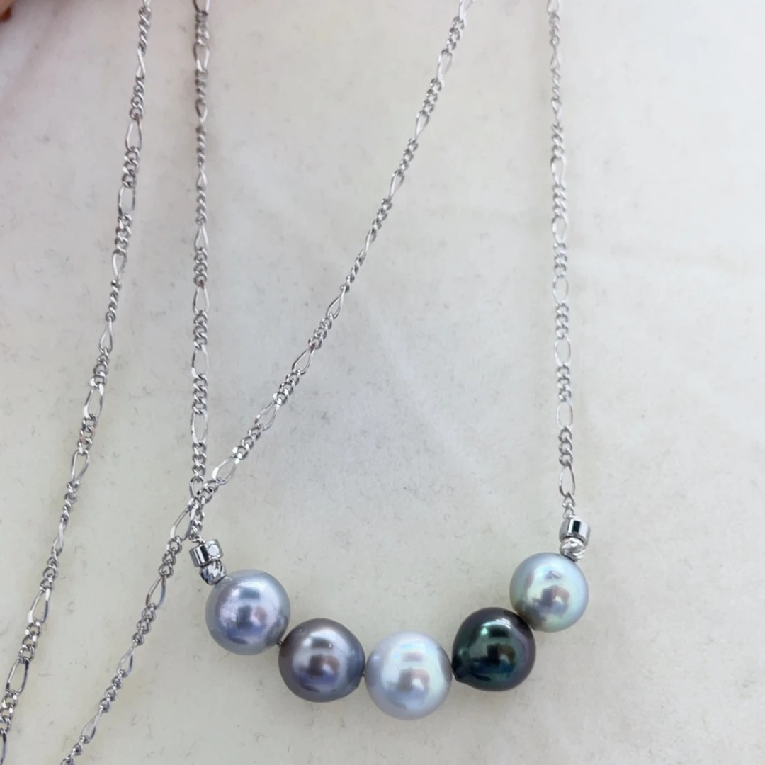 海水珍珠颈饰银S925镶嵌