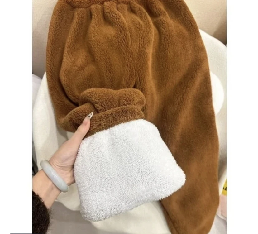 美拉德双层加厚睡裤