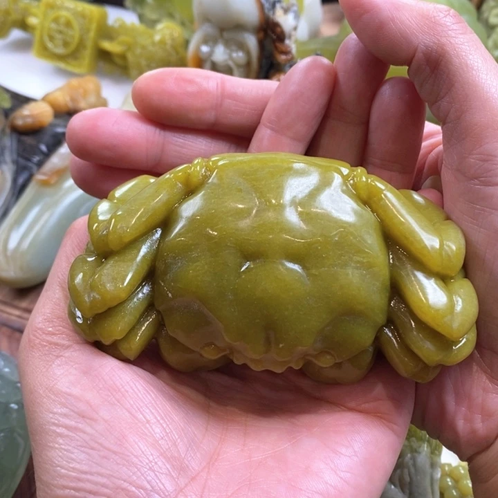 蛇纹石玉未镶嵌手把