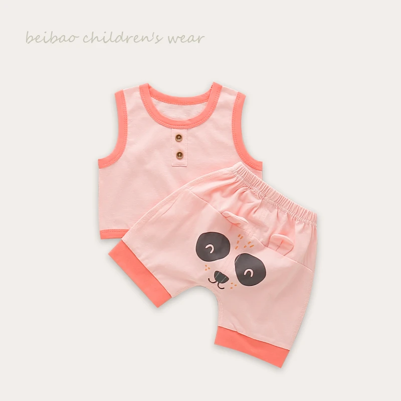 【断码清仓！】夏季宝宝背心短裤套装