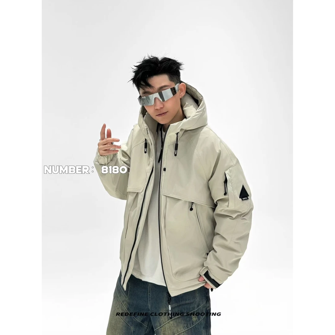 8180冬季御寒保暖男士百搭时尚运动潮流帅气短款修身棉外套