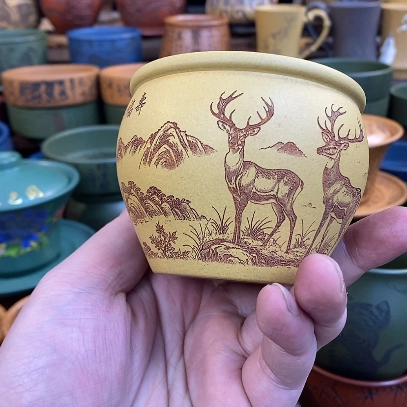 【闪购商品】紫砂杯子宜兴全手工紫砂杯