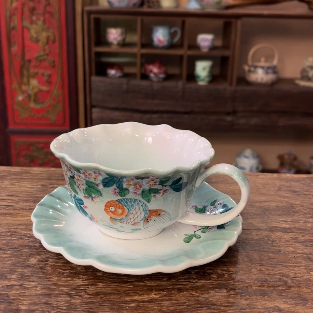 柴烧手工手绘陶瓷