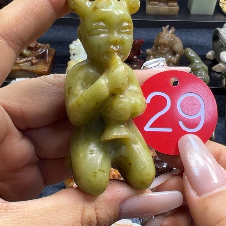 和田玉未镶嵌挂件