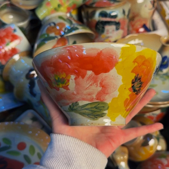 瓷片景德镇陶瓷手工手绘