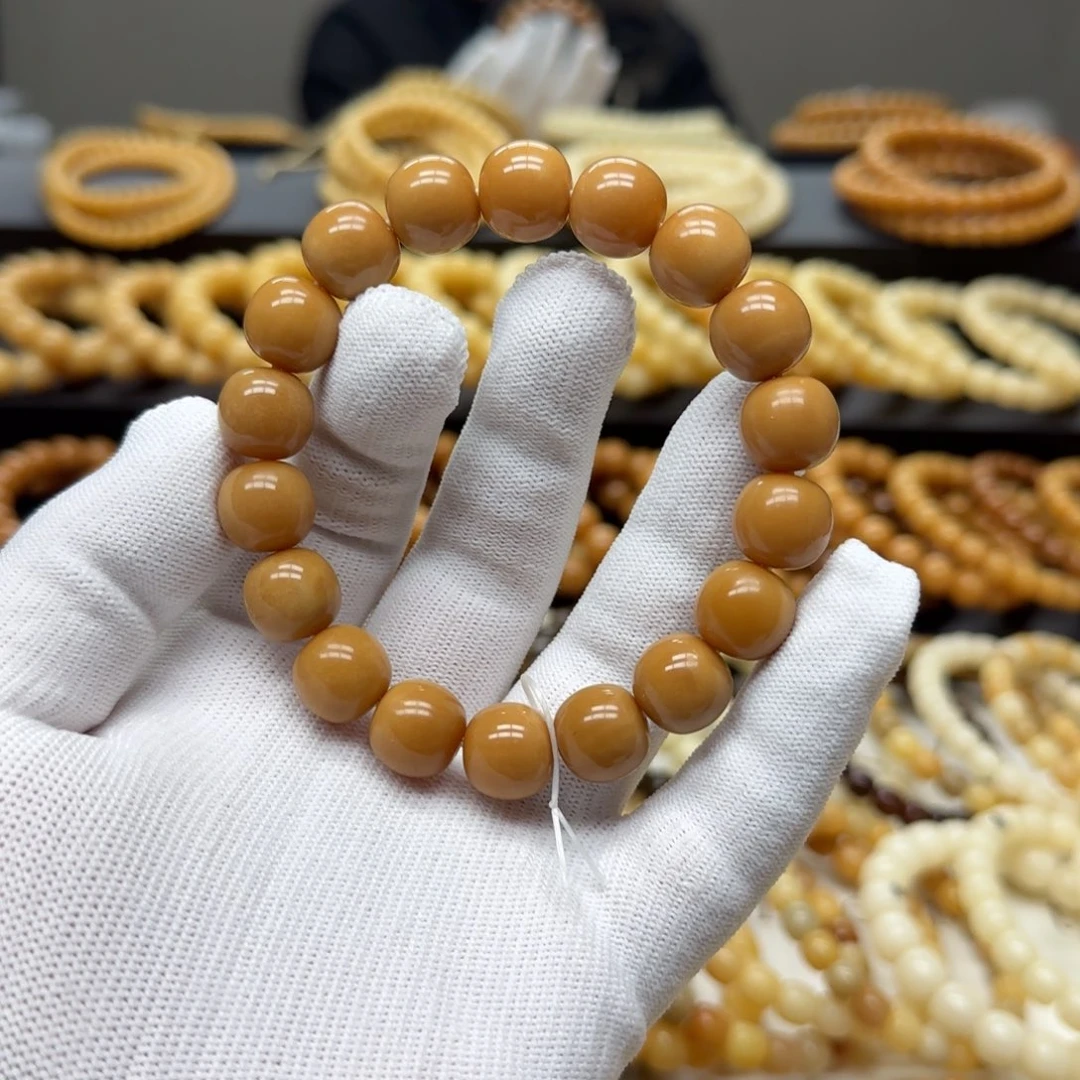 菩提根/象牙果手串卡13 珑珠 11年 精工