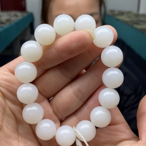 和田玉未镶嵌手链114