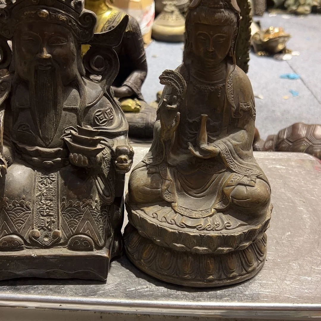 猛****吗微瑕疵黄铜摆件工艺品