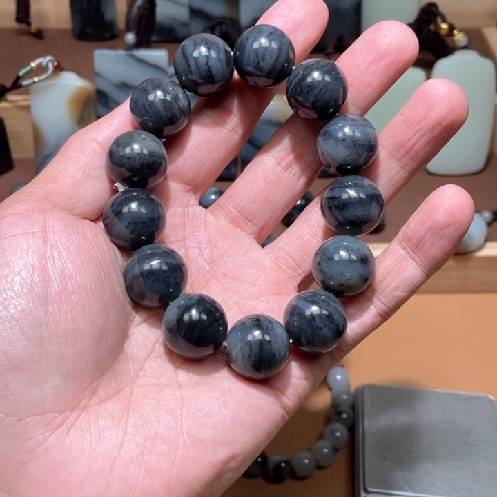 和田玉手链卡18未镶嵌