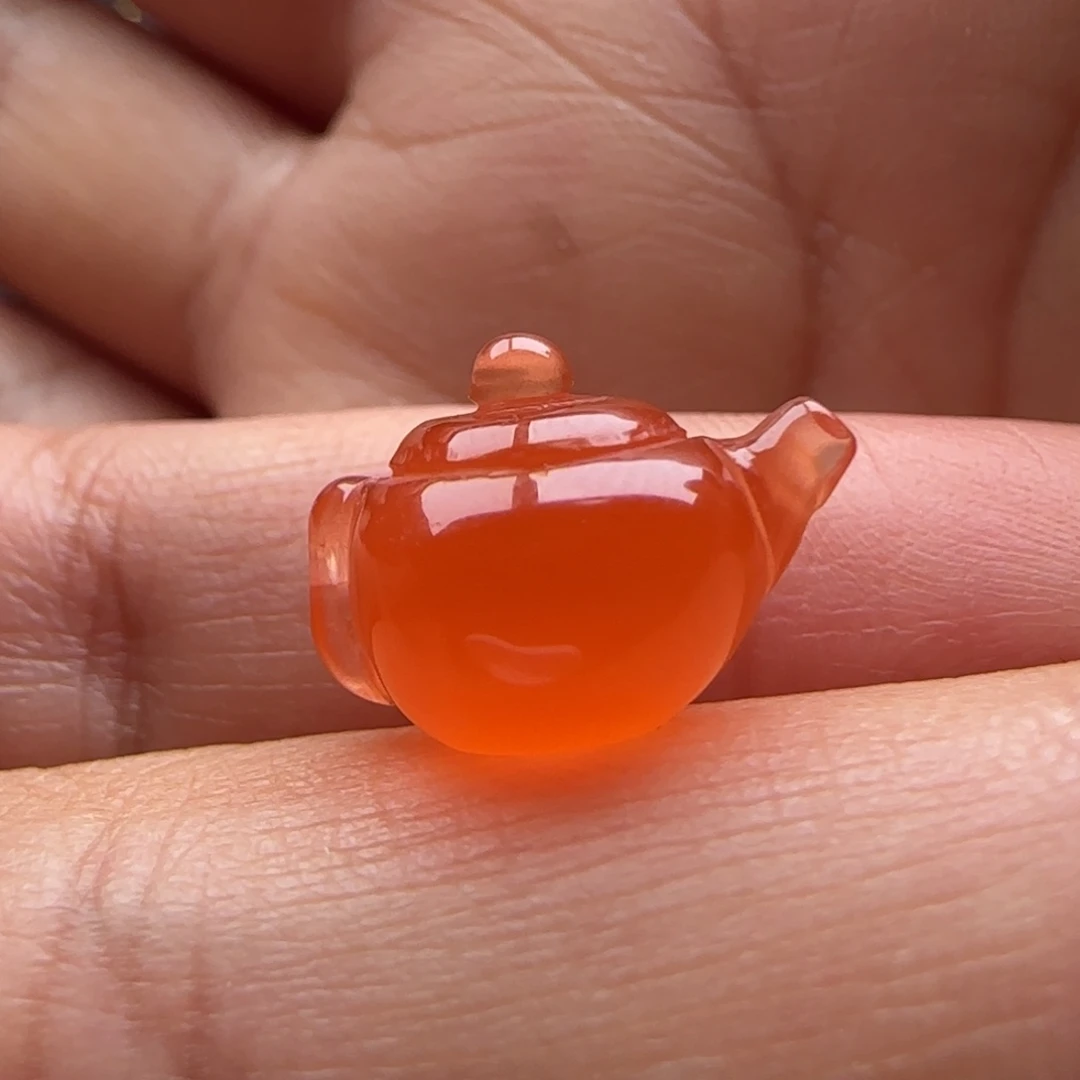 南红玛瑙未镶嵌把把壶