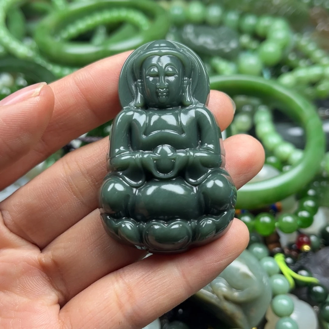 和田玉（碧玉）未镶嵌颈饰