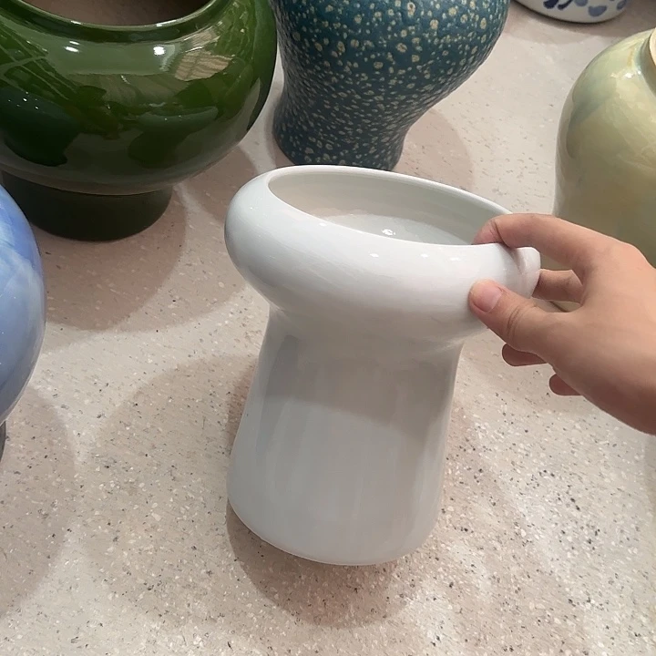 白泥花盆微瑕无孔