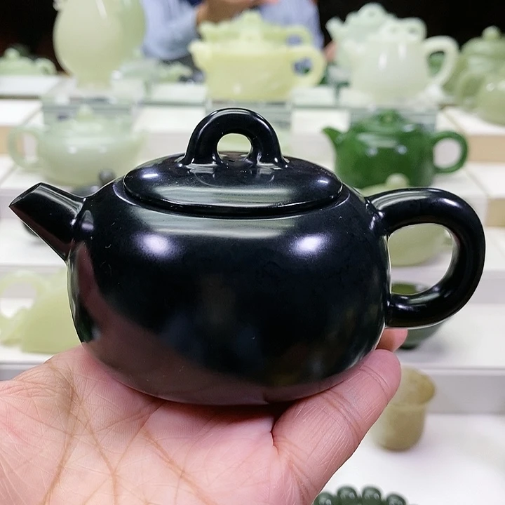 未镶嵌和田玉挂件茶壶170m l