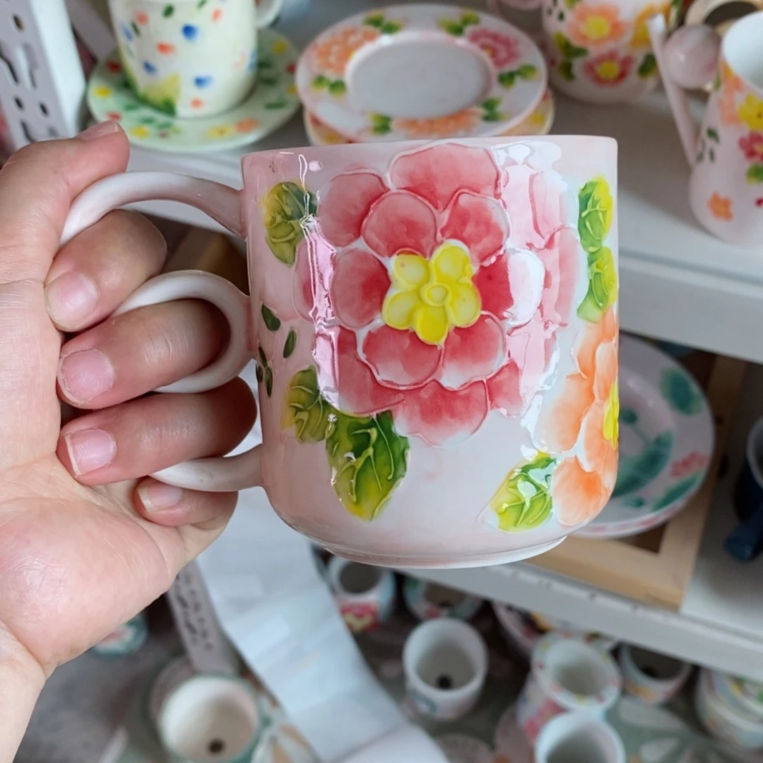 手绘手工制作陶瓷微瑕151我**～