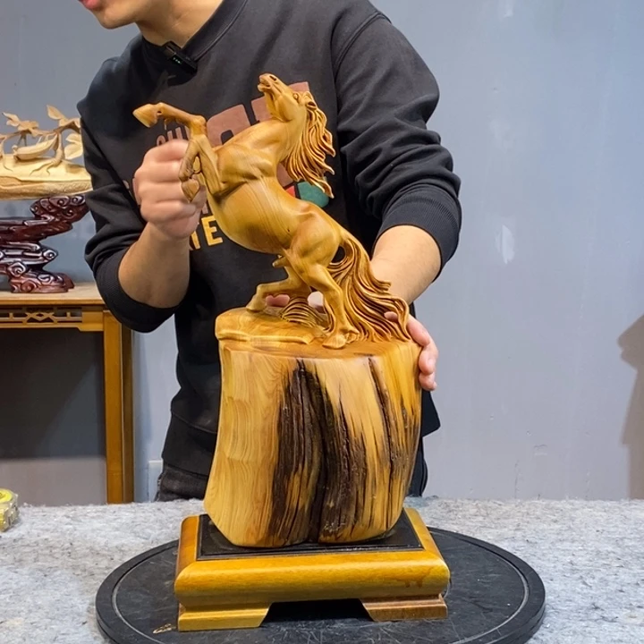 柏木木雕工艺品作品