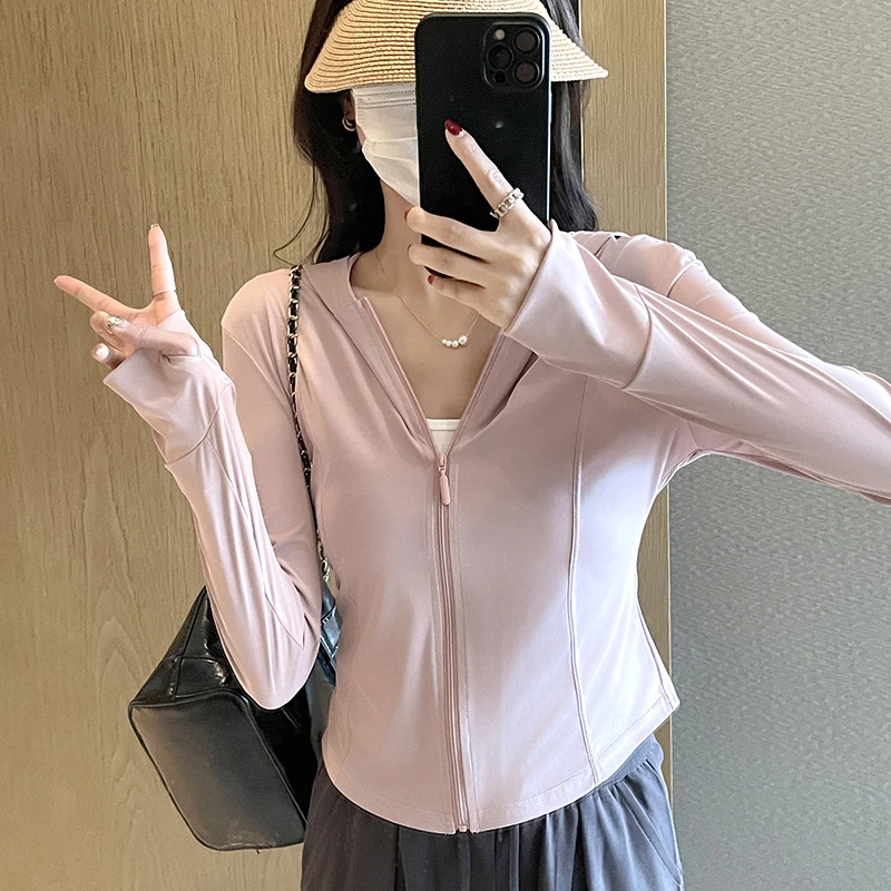 今里连帽防晒衣防紫外线夏季冰丝凉感透气户外薄款防晒服运动外套