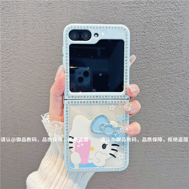（三星zflip6系列）折叠钻石款适用三星zflip6/三星zflip5手机壳潮