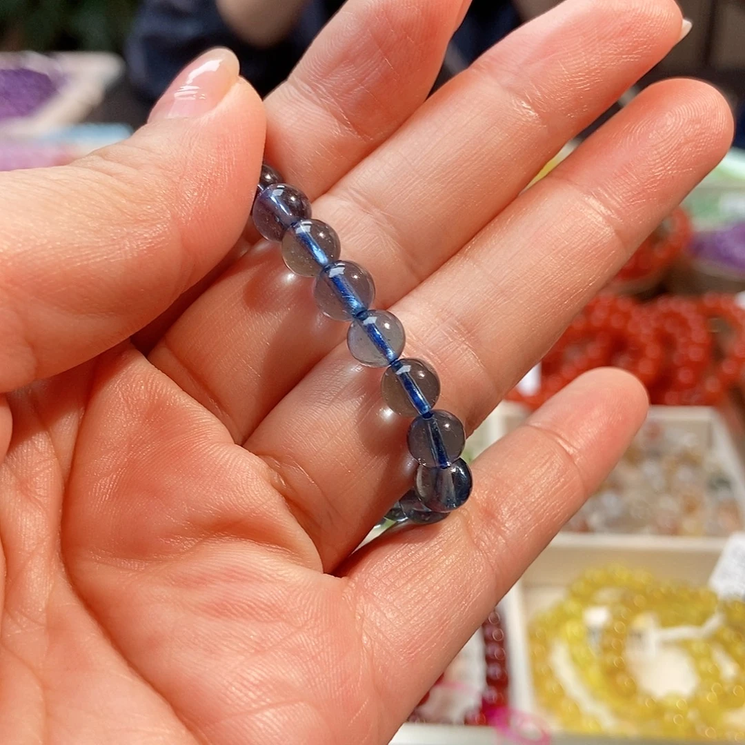 ****m未镶嵌手链海蓝宝石手串6.8