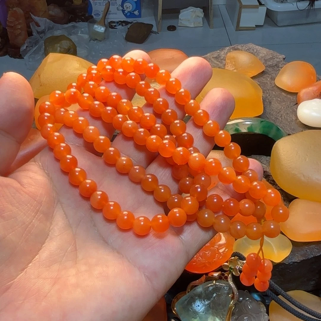 和***尘石英岩玉串未镶嵌