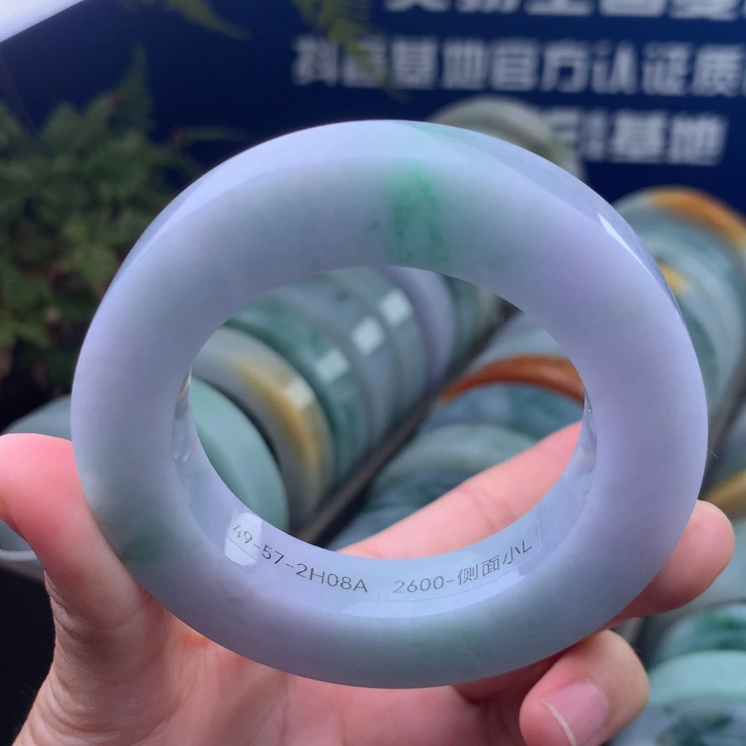 定制翡翠未镶嵌手镯定制不退不换