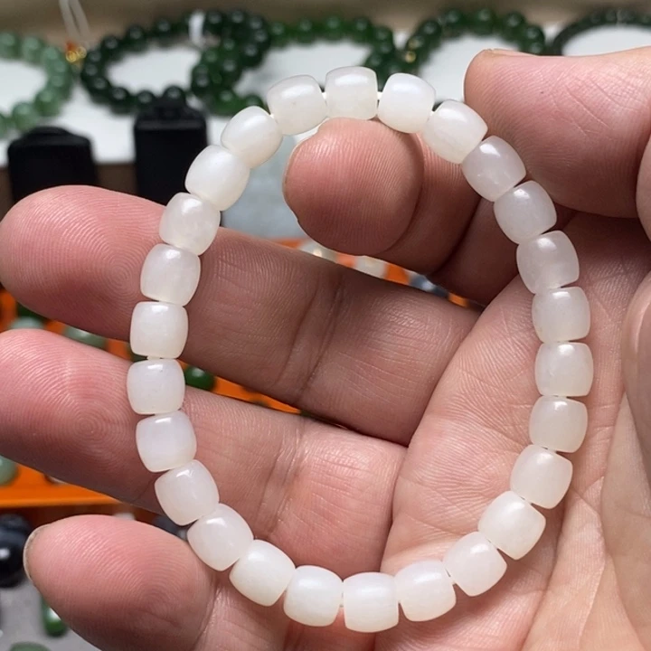 和田玉未镶嵌手链