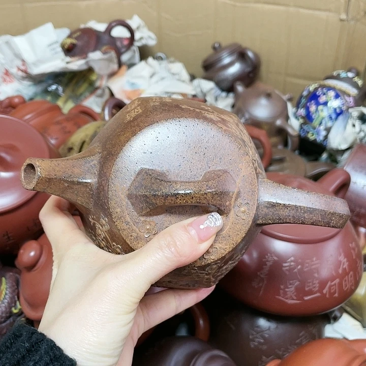 紫砂茶壶原矿手工制作