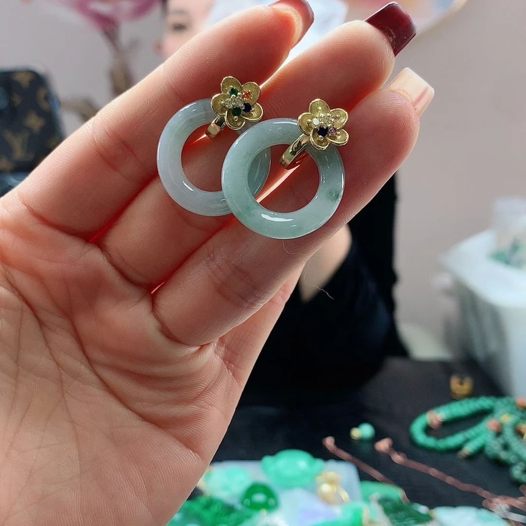 【闪购商品】翡翠耳饰未镶嵌多样性发货