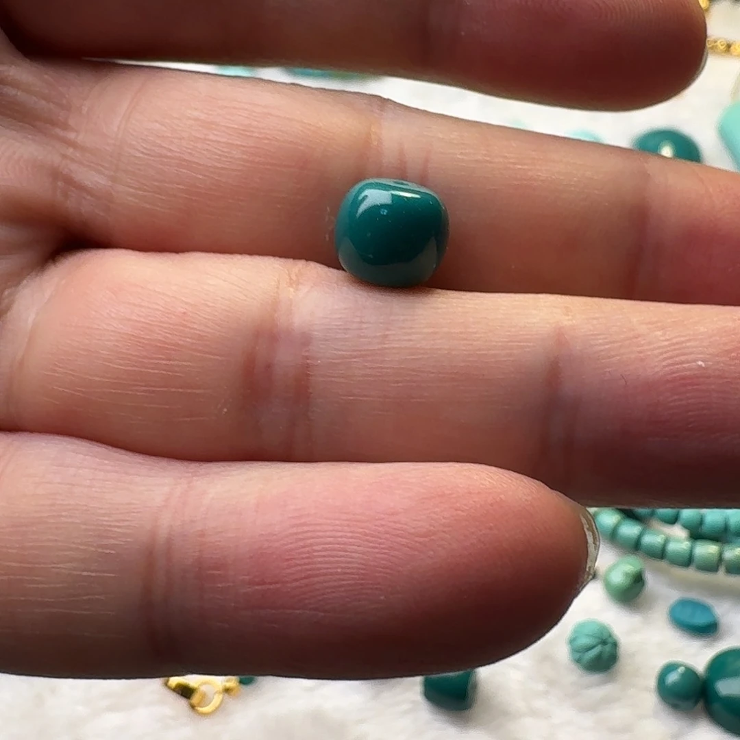 未镶嵌绿松石珠宝奇石达*尔8.8mm