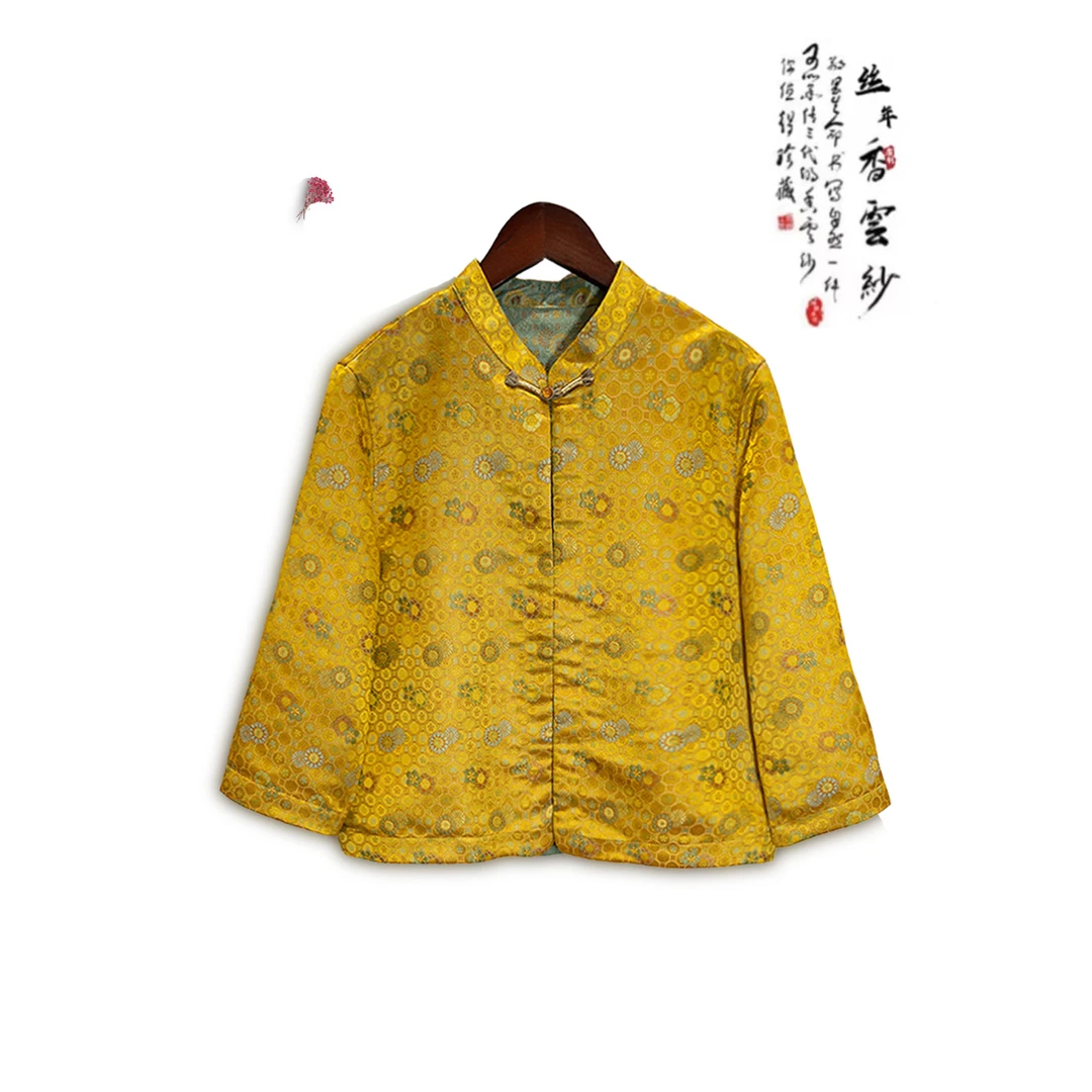 丝年.金鳞｜中式国风提花外套女春季高级感新中式上衣-4553