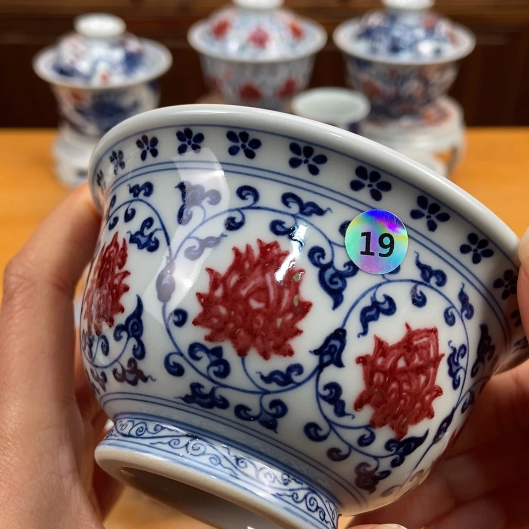 手绘现代茶具非古董