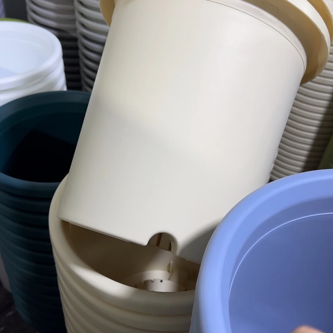 树脂四季微瑕7号带托3个，米黄