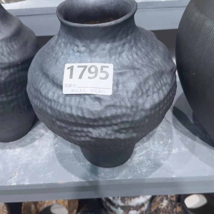 秋***雨瓷片景德镇高温花器编码1795高28口8默认无孔
