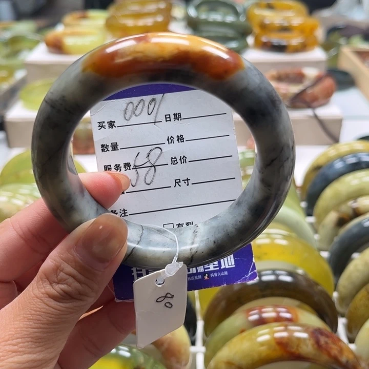 未镶嵌蛇纹石玉手镯