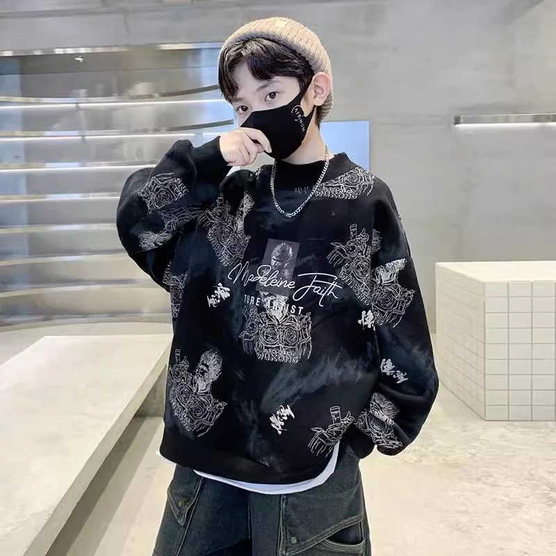 男童长袖T恤春秋款2025新款儿童装悟空圆通打底衫男孩秋季上衣t潮